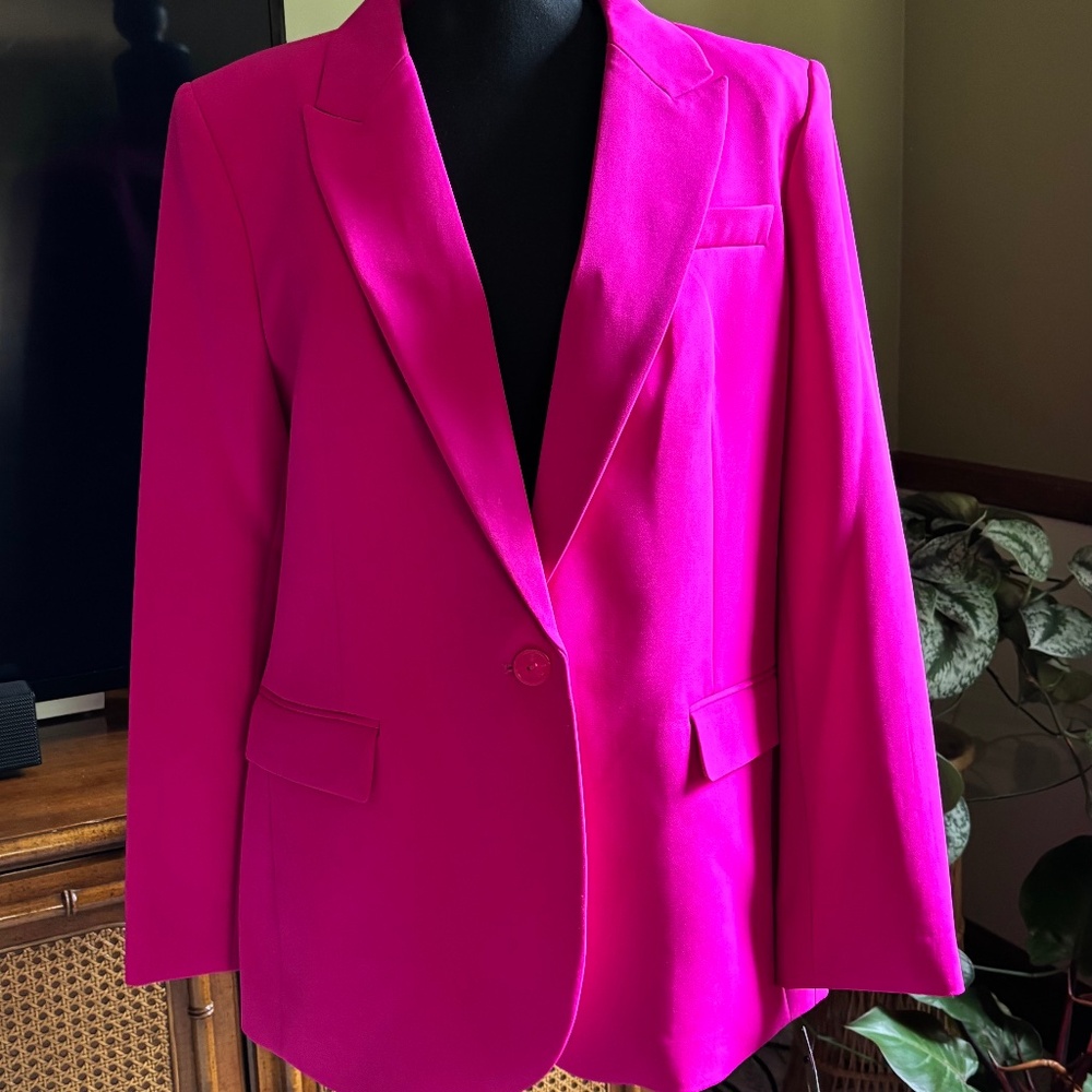 NWT DKNY Hot Pink Blazer Size 12